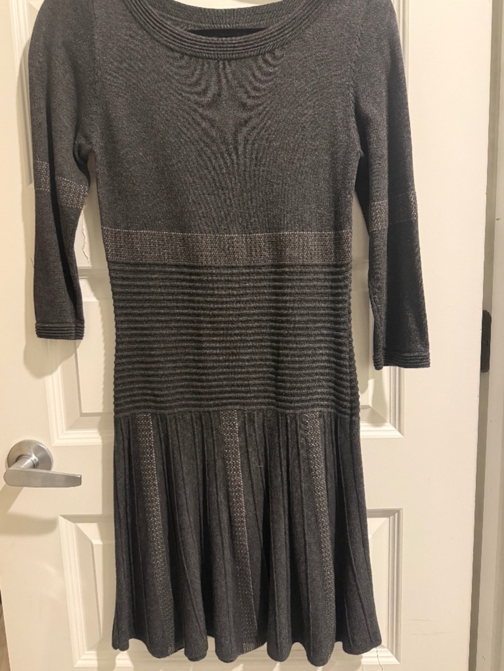 Max studio Midi pleaded cotton dress